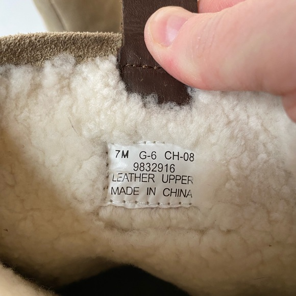 Sperry Top Sider Womans Suede Leather Boots Size 7 Med Fur Lined 9832916 - Picture 9 of 10